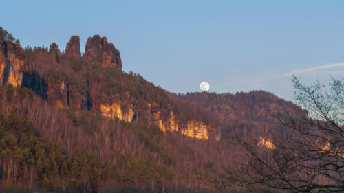 BadSchandau Mondaufgang