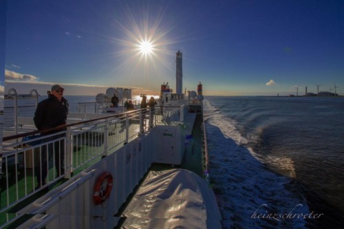 Borkum sonne entgegen